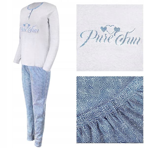 Infiore pyjamas til kvinder - sweatshirt og buksesæt til vinteren
