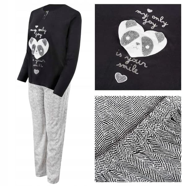 Infiore pyjamas för kvinnor - set med sweatshirt och byxor för vintern M