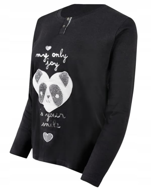 Infiore pyjamas för kvinnor - set med sweatshirt och byxor för vintern