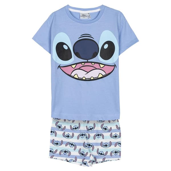 Cerda Group Stitch Kortærmet Pyjamas Blå 6 Years
