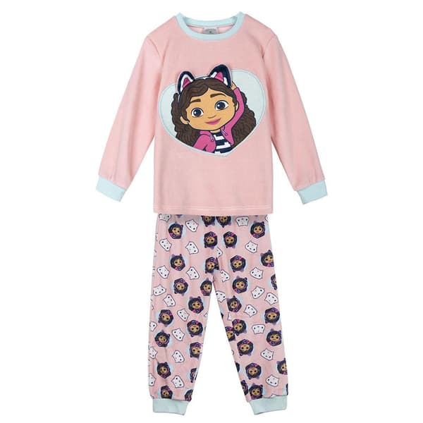 Cerda Group Fleece Applications Gabby´s Dollhouse Pyjamas Med Långa ärmar Rosa 4 Years