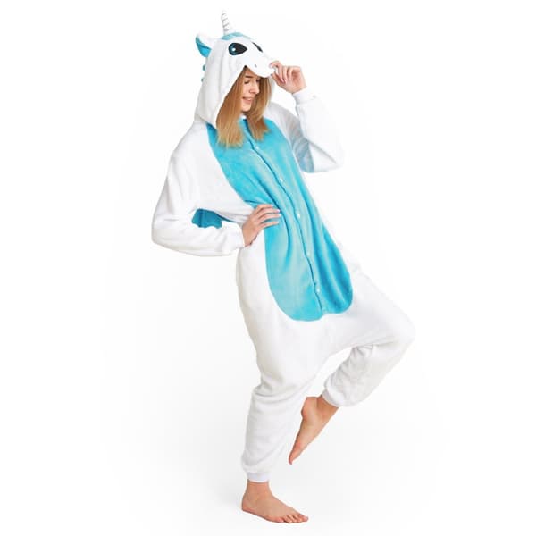 PYJAMAS UNICORN M  WHITE BLUE