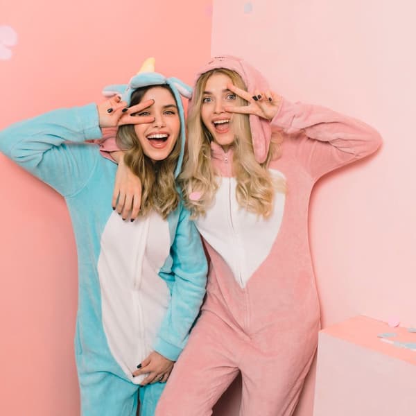 PYJAMAS UNICORN M  WHITE BLUE