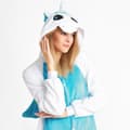 Miniatyrbild 2 av 9: PYJAMAS UNICORN M  WHITE BLUE