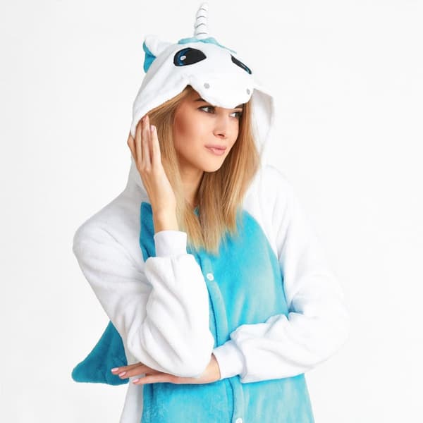 PYJAMAS UNICORN M  WHITE BLUE