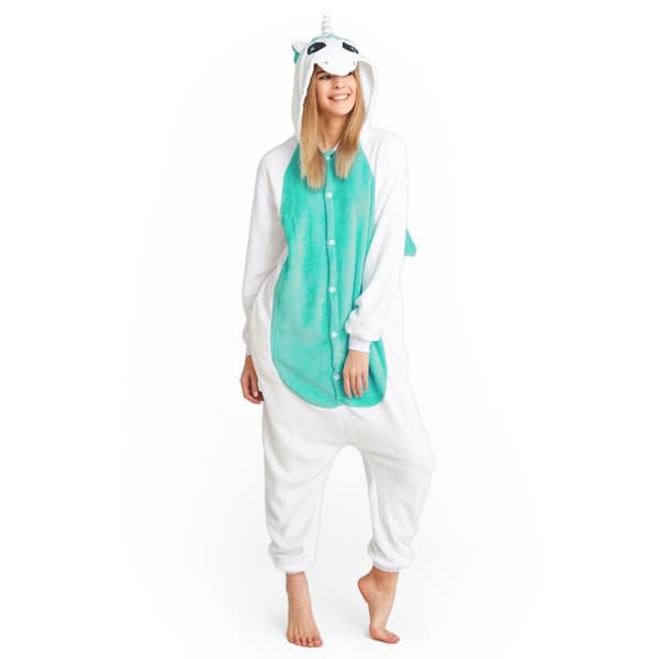 PYJAMA UNICORN S  WHITE MINT