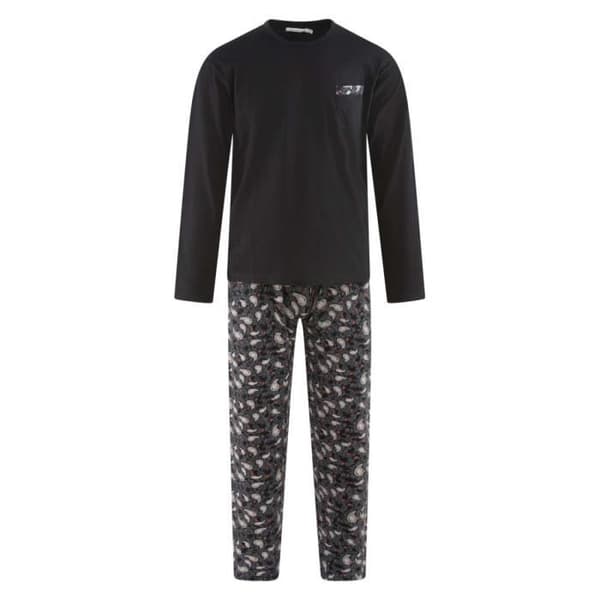 Lång pyjamas i bomull
