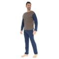 Miniatyrbild 1 av 2: Pyjamas Lång Man - CHRISTIAN CANE - DARIUS - Mörkblå - 100% Bomull