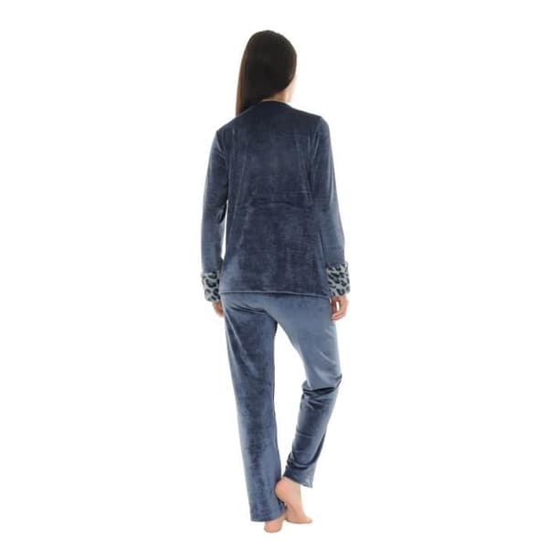 Pyjamas Lång Blå Ambre - Pilus - Modell Ambre - Blå Skiffer - Kvinna - Vuxen