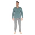 Miniatyrbild 1 av 2: Pyjamas Lång Man - CHRISTIAN CANE - DELMONT - Mörkgrå - Klädd Krage - Elastisk Midja