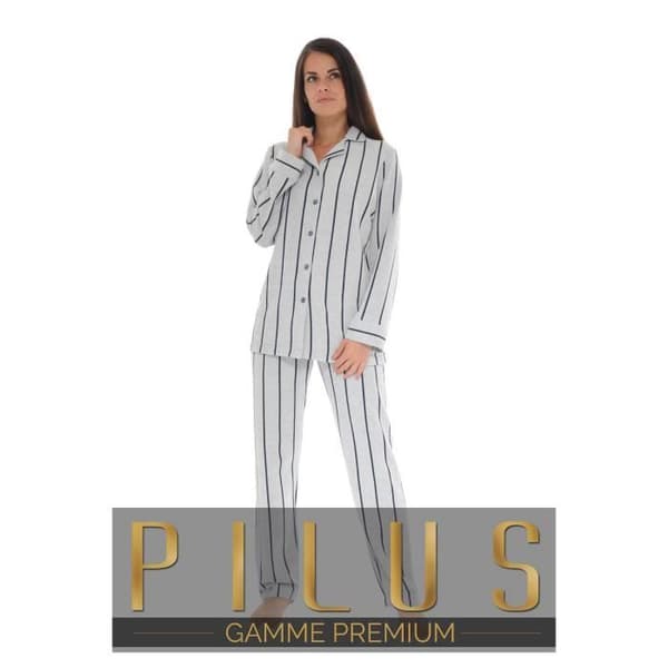 Pyjamakostym Pilou Grå - PILOU - 4882 - Kvinna - Vuxen