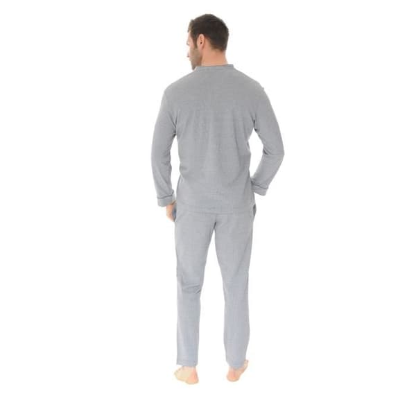 Pyjamas Lång Grå Ubaldin Pyjamas Lång 100% Bomull 4576