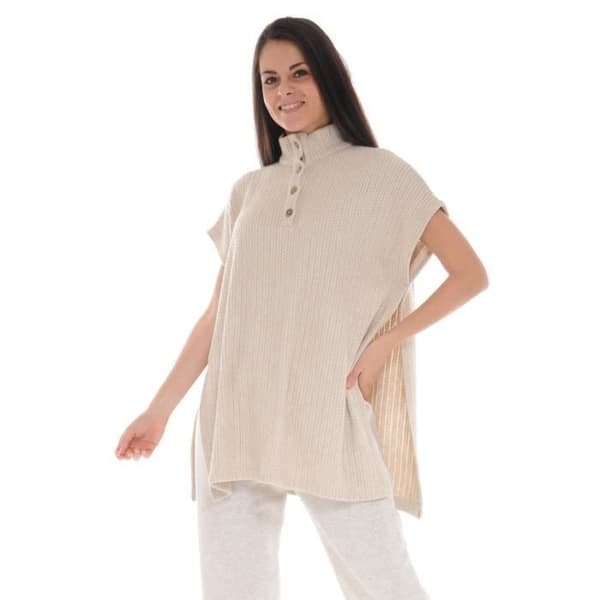Kappa - Taly - 5057 - Beige - Dam - Tånad stickad mönster