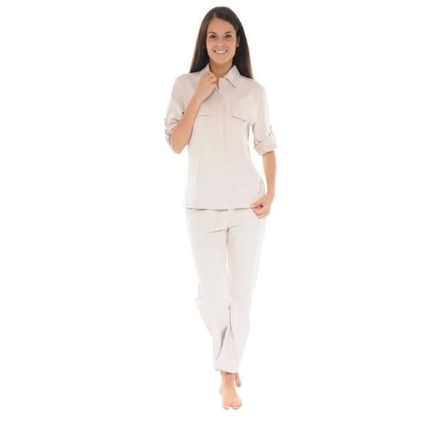 Inomhuskläder - Yumi - 6013 - Beige - Molleton Jersey - Dam