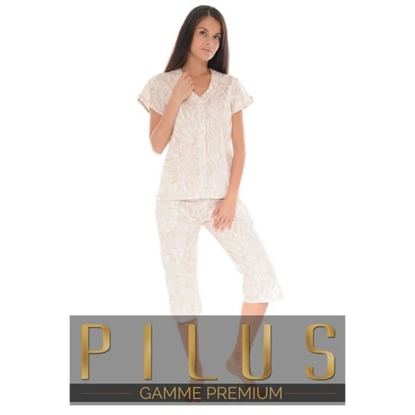Pyjamas med knappar Beige Yleana Pyjamas med knappar Dam 6067