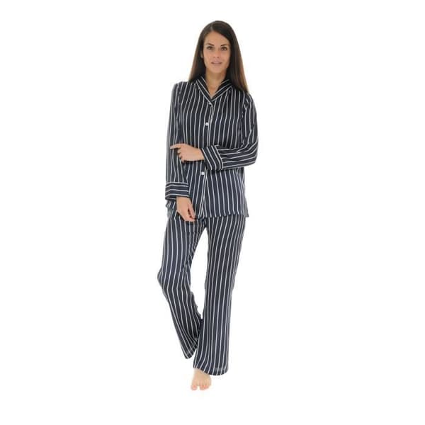 Pyjamas Lång Blå Roxette - Dam - Knapp Pyjamas - Blå - Vuxen