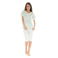 Miniatyrbild 1 av 2: Pyjamaset - Victorine - 6289 - Grön Mandel - Blommor - 100% Bomull