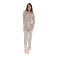 Miniatyrbild 1 av 2: Pyjamas Långa - Riva - 5353 - Beige - Hjärtmönster - Elastisk Midja