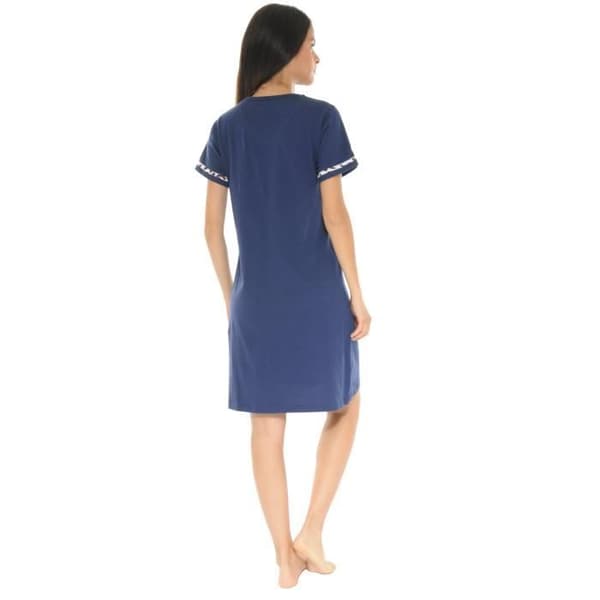 Nattlinne - Valia - 6153 - V-ringad - 100% Bomull - Längd 95 cm