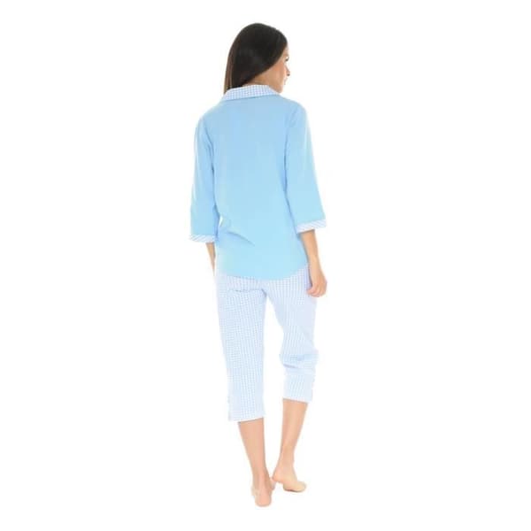 Pyjamakort Blå Vianelle Pyjamakort 6190