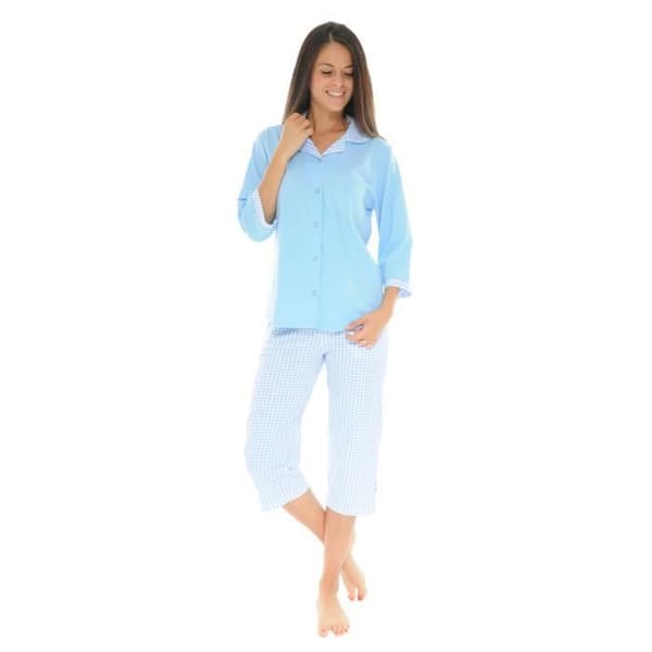 Pyjamakort Blå Vianelle Pyjamakort 6190