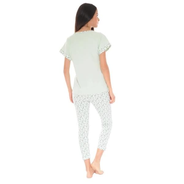 Pyjamakort grön Victorine Pyjamakort 6306