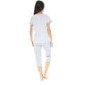 Miniatyrbild 2 av 2: Pyjamaset - Veronika - 6208 - Grå - T-shirt med kort ärm - 100% bomull