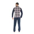 Miniatyrbild 2 av 2: Pyjamas för män - Christian Cane - Davy - V-ringad - Blå - Bekväm och elegant