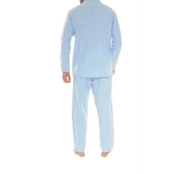 Pyjamas för män - Christian Cane - Flaine - Bomullsfleece - Blå