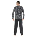 Miniatyrbild 2 av 2: Pyjamas Lång - Christian Cane - Donatien - 100% Bomull - Tunisiskt Krage - Ren Svart