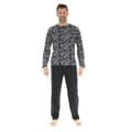 Miniatyrbild 1 av 2: Pyjamas Lång - Christian Cane - Donatien - 100% Bomull - Tunisiskt Krage - Ren Svart
