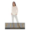 Miniatyrbild 1 av 3: Pyjamas Lång - PILUS - Modell ADA - Ecru - Optimal Komfort - Tidslös Elegans