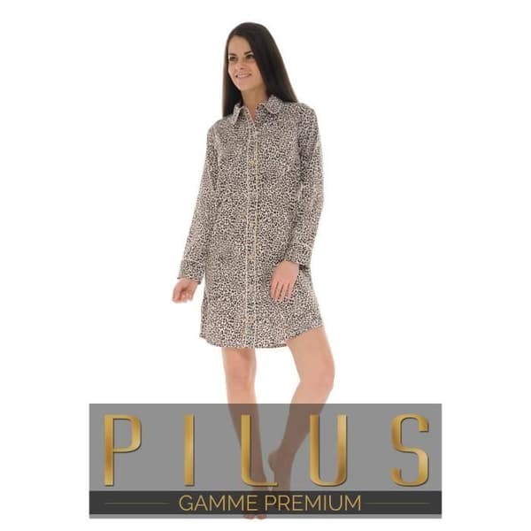 Nattlinne - Pilus - Agathe - Mörkbrun - Leopardmönster - Tunisiskt krage