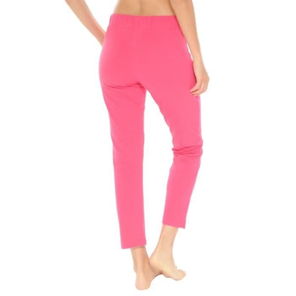 Långbyxor - VIDIANE - 6444 - Fuchsia - 100% bomull - Elastisk midja