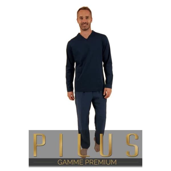 Pyjamas - PILUS - Jaipur - T-shirt med långa ärmar - Byxor 100% silke - Chic och avslappnad