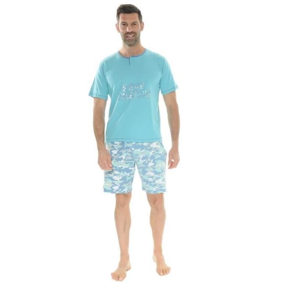 Pyjamasport - Megaäventyr - 2547 - 100% Bomull - Tunisisk Krage - Manlig Äventyrare