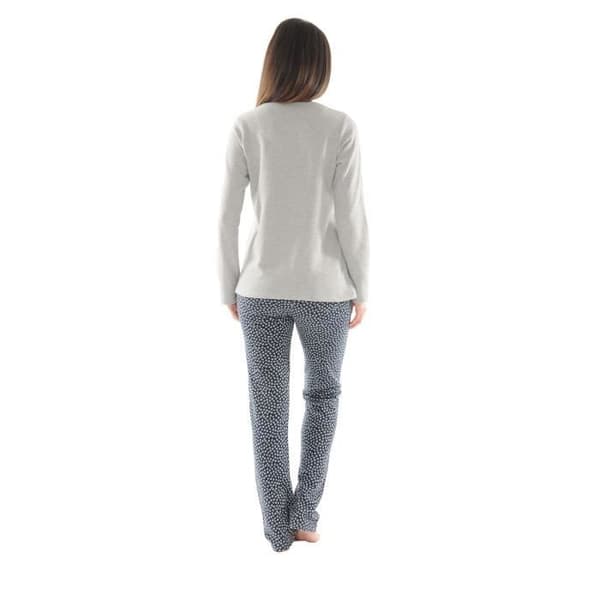 Pyjamas Lång - Milano - 7652 - Grå - Kvinna - Storlek S/38