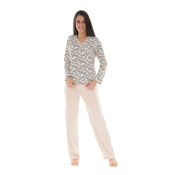 Pyjamas Lång Ecru Cidonie Pyjamas Lång 7566