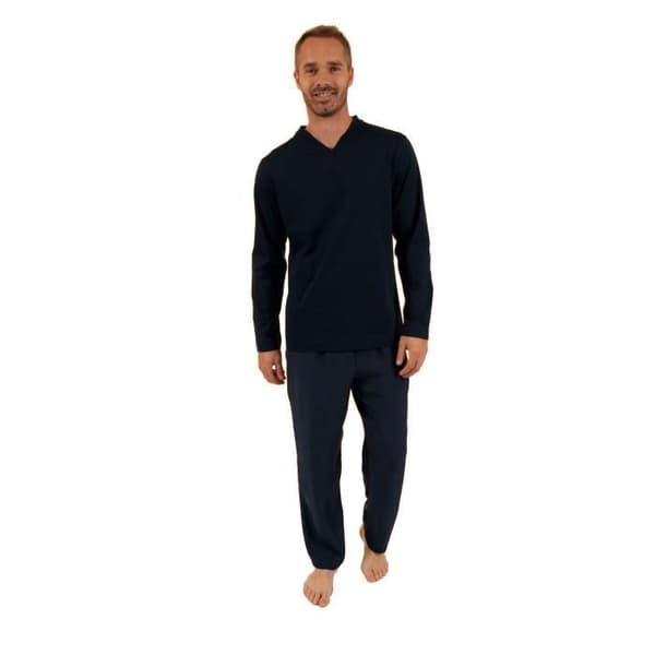 Pyjamas - PILUS - Jaipur - T-shirt med långa ärmar - Byxor 100% silke - Chic och avslappnad
