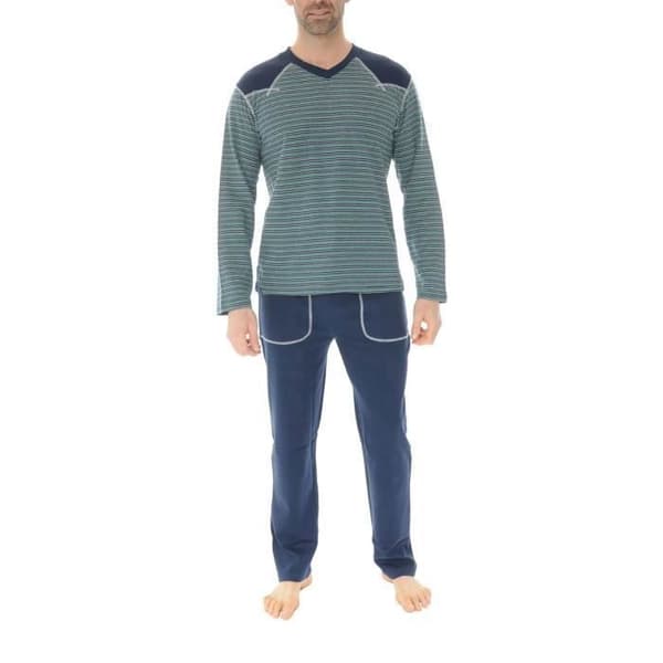 Långääng pyjamas i bomull Christian Cane blå - Vuxen - Unisex