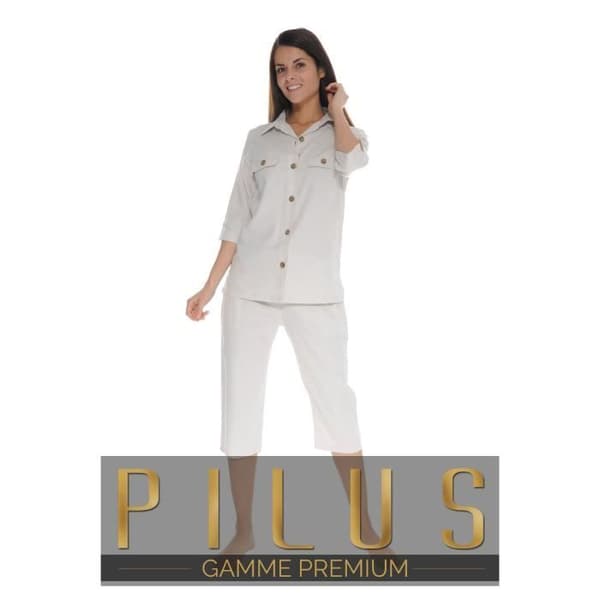 Pyjamas Button Beige Olympie Pyjamas Button Kvinna 4371