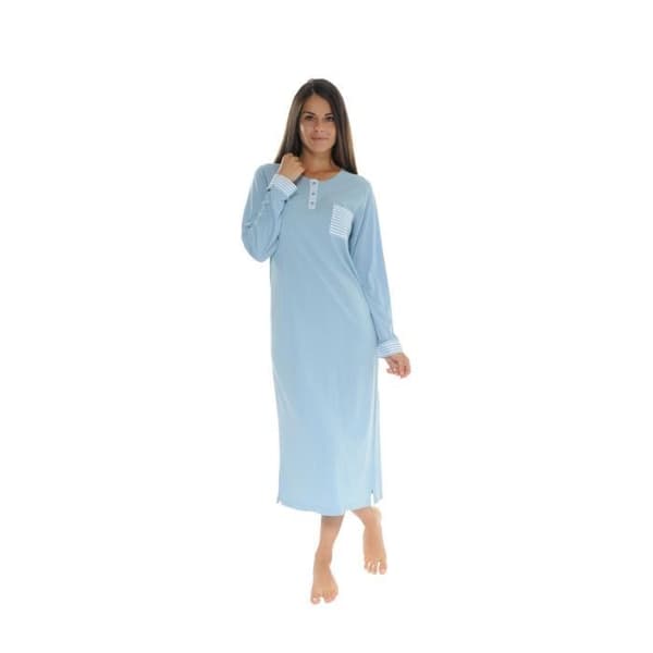 Nattlinne - Joanna - Modell 3314 - Lång 115cm - 50% Bomull - 50% Viskos