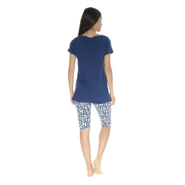 Pyjama Blå Maggie Kort Pyjama 4041