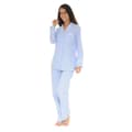 Miniatyrbild 2 av 3: Pyjamas - Stephanoise - 4209 - Knappad - Blå och vit vichy-rutigt - 100% Bomull