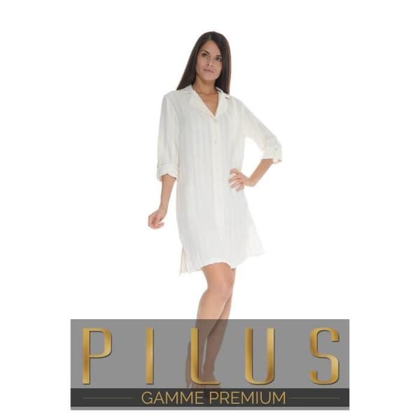 Liquette Bouton Blanc Orleane Nattlinne 3467