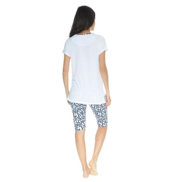 Pyjama Vitt Maggie Pyjama Kort 4053