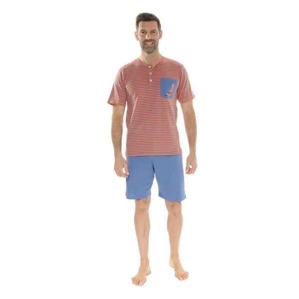 Pyjamadomstol Orange Nicola Pyjamadomstol Col Tunisien 3641
