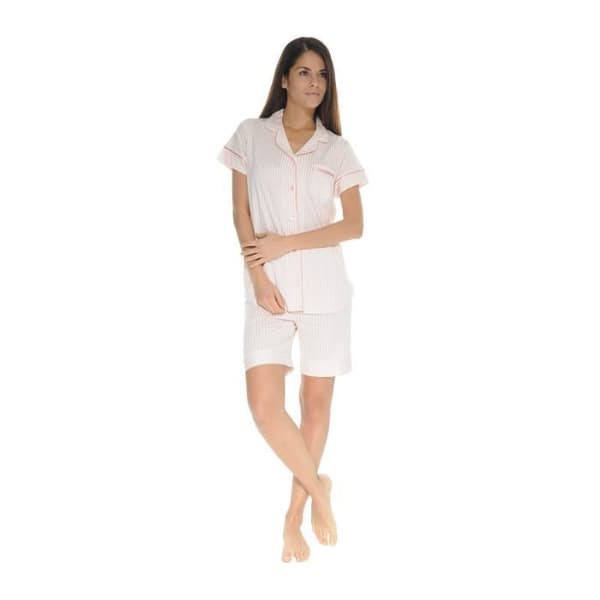 Pyjamadomstol - Rose Mary - 3918 - Maille - Randig - Elegant