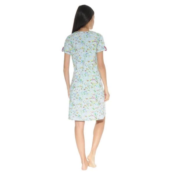 Nattlinne - Myrielle - 3983 - Blommönstrad - Flytande Material - 90 cm
