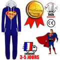 Miniatyrbild 1 av 4: TECH DISCOUNT® - Pyjamas med blå luvtröja Superman superhjälte DC Comics Cosplay kvinna flicka storlek M mjuk, bekväm enhet